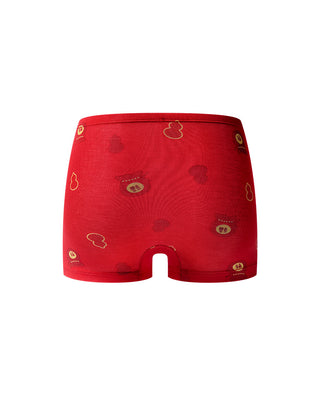 AIMER KIDS Print Mid-Rise Boxer Briefs For Boys 3 Packs