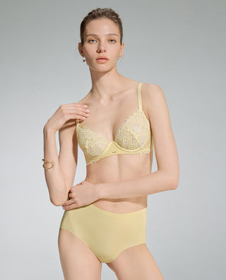 AIMER Sheer Mid-Rise Boyshorts