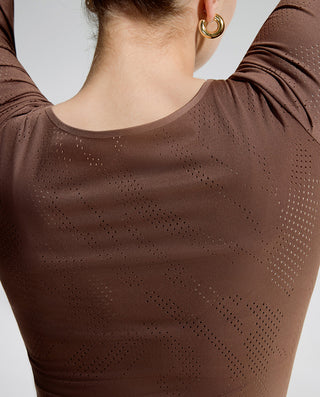 AIMER BODY Round Neck Long Sleeve Shaping Bodysuit