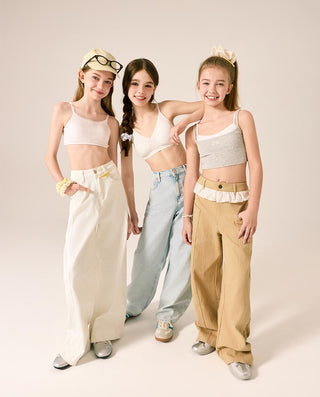 AIMER KIDS Girls' TrueMilk Air-Flow Pads Midi Cami