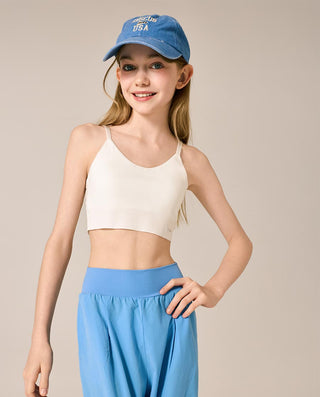 AIMER KIDS Girls' SilkySoft Modal Air-Flow Pads Midi Cami