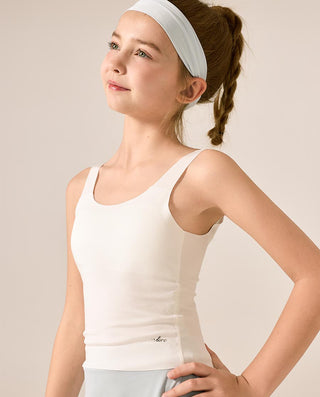AIMER KIDS Girls' SilkySoft Modal Air-Flow Pads Tank Top