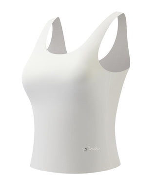AIMER KIDS Girls' SilkySoft Modal Air-Flow Pads Tank Top