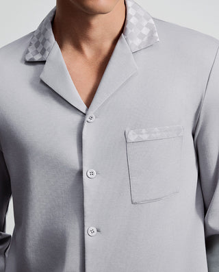 AIMER MEN Classic Collared Lounge Top