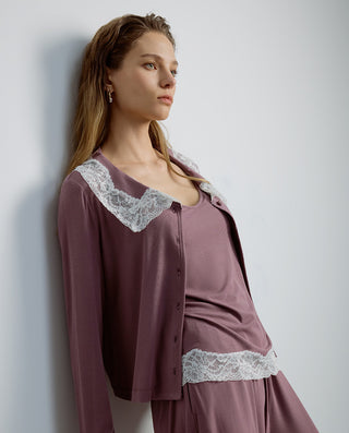 AIMER Algae Lace Cami Bra