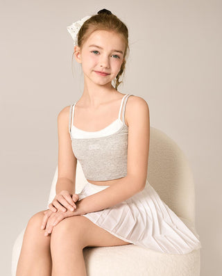 AIMER KIDS Girls' TrueMilk Air-Flow Pads Midi Cami