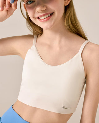 AIMER KIDS Girls' SilkySoft Modal Air-Flow Pads Midi Cami