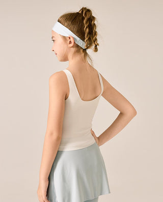 AIMER KIDS Girls' SilkySoft Modal Air-Flow Pads Tank Top