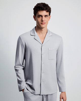 AIMER MEN Classic Collared Lounge Top