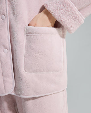 AIMER Collared Cardigan Long Sleeve Pants Set