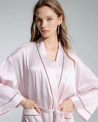AIMER Silk Sleep Robe