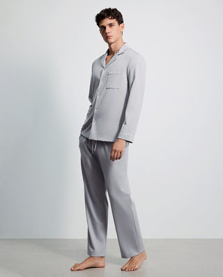 AIMER MEN Classic Collared Lounge Top