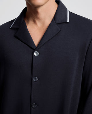 AIMER MEN Soft Comfort Collared Pajama Set
