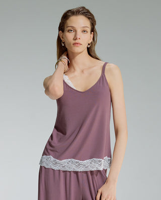 AIMER Algae Lace Cami Bra