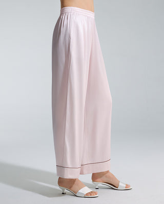 AIMER Silk Lapel Cardigan Long Sleeve & Pants Set