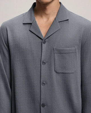 Aimer Men Plaid Homewear Set