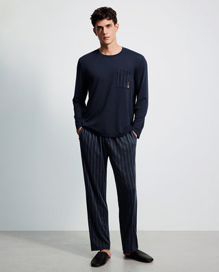 AIMER MEN Cozy Long Sleeve Pajama Set