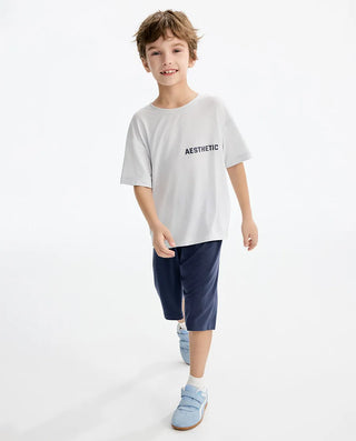 Aimer Kids Boys Short-sleeve Homewear Tops