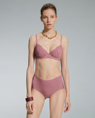 AIMER Sheer Mid-Rise Boyshorts
