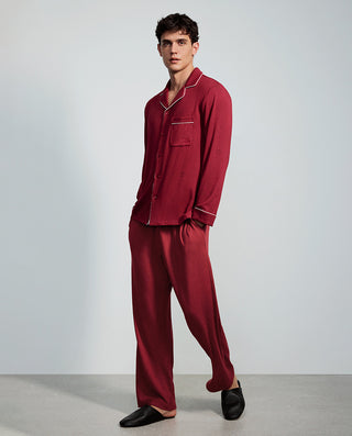 AIMER MEN Fortune Wave  Collared Lounge Set
