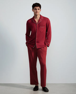 AIMER MEN Fortune Wave  Collared Lounge Set