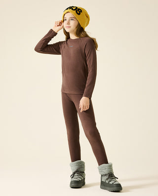 AIMER KIDS Warm Round-Neck Long-Sleeved Top