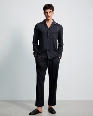AIMER MEN Classic Collared Lounge Top