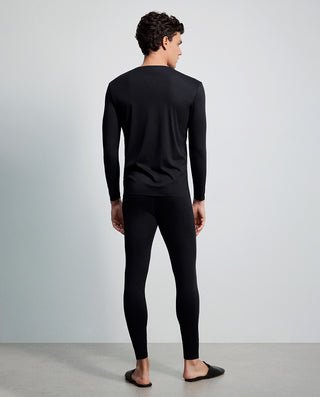 AIMER MEN Seamless V-Neck Long Sleeve Inner Top