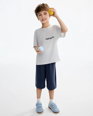Aimer Kids Boys Short-sleeve Homewear Tops