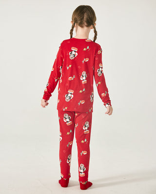 AIMER KIDS Panda Thermal Underwear Set 2-Packs