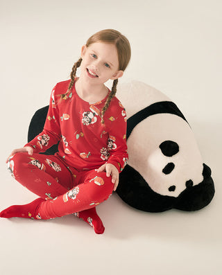 AIMER KIDS Panda Thermal Underwear Set 2-Packs