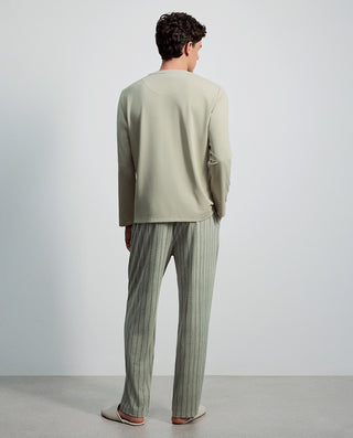 AIMER MEN Cozy Long Sleeve Pajama Set