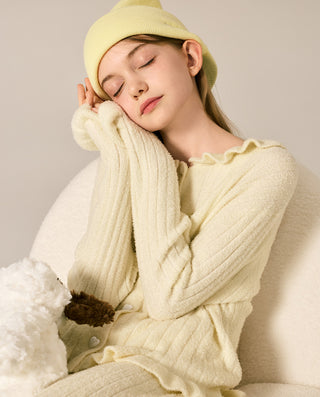 AIMER KIDS Fleece Cardigan Homewear