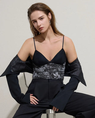 Aimer Thin Strap Bra In Vest