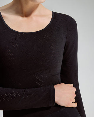 AIMER BODY Round Neck Long Sleeve Shaping Bodysuit