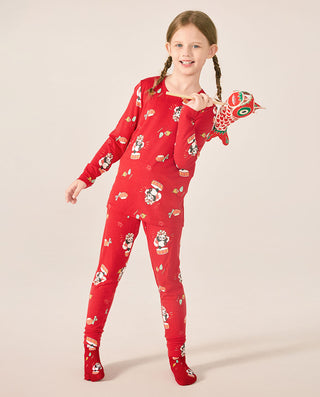 AIMER KIDS Panda Thermal Underwear Set 2-Packs