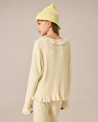 AIMER KIDS Fleece Cardigan Homewear