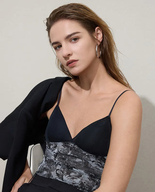 Aimer Thin Strap Bra In Vest