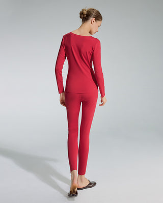 AIMER Red Thermal Set & Milk Briefs