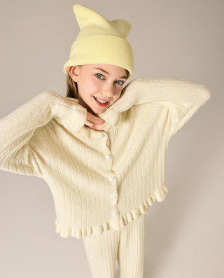 AIMER KIDS Fleece Cardigan Homewear