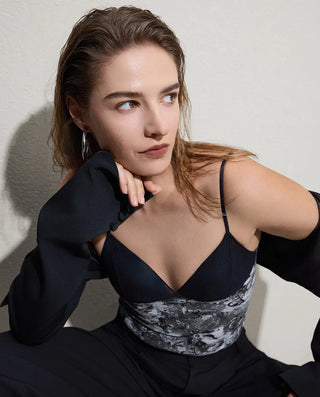 Aimer Thin Strap Bra In Vest