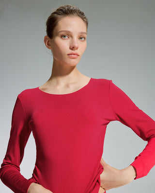 AIMER Red Thermal Set & Milk Briefs