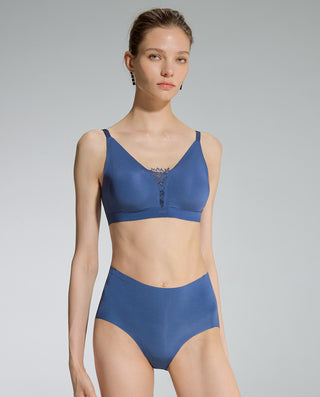 AIMER Sheer Mid-Rise Boyshorts