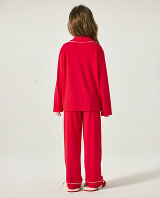 AIMER KIDS Milk Long-sleeved Loungewear Set Cardigan