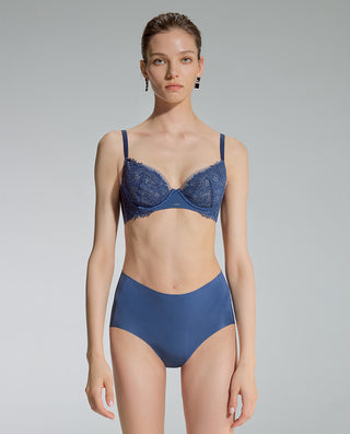AIMER Sheer Underwire Demi Cup Thin Bra