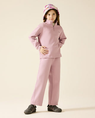 AIMER KIDS Warm Zipper Long-Sleeved Shirt for Girls