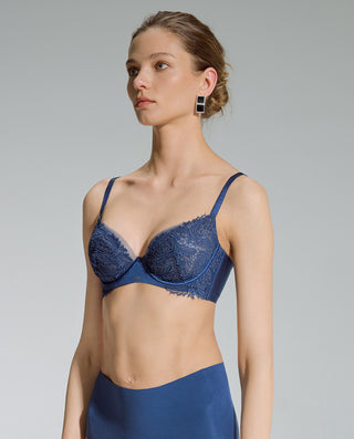AIMER Sheer Underwire Demi Cup Thin Bra