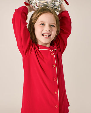 AIMER KIDS Milk Long-sleeved Loungewear Set Cardigan