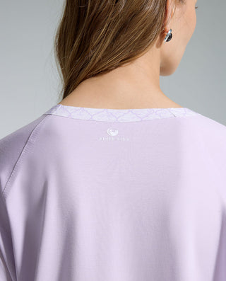 AIMER Algae Crew Neck Long Sleeve Pajama Set