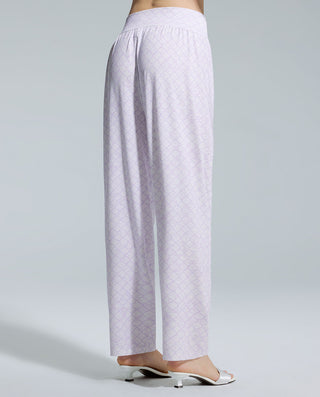 AIMER Algae Crew Neck Long Sleeve Pajama Set